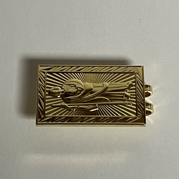 Jesus Christ Gold Blip Brim Clip Hat Pin Pins Streetwear Hats Bag Fitted New Era - Picture 3 of 6